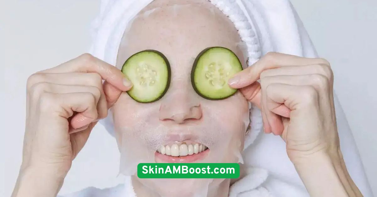 Depuff Eyes with Chilled Cucumber